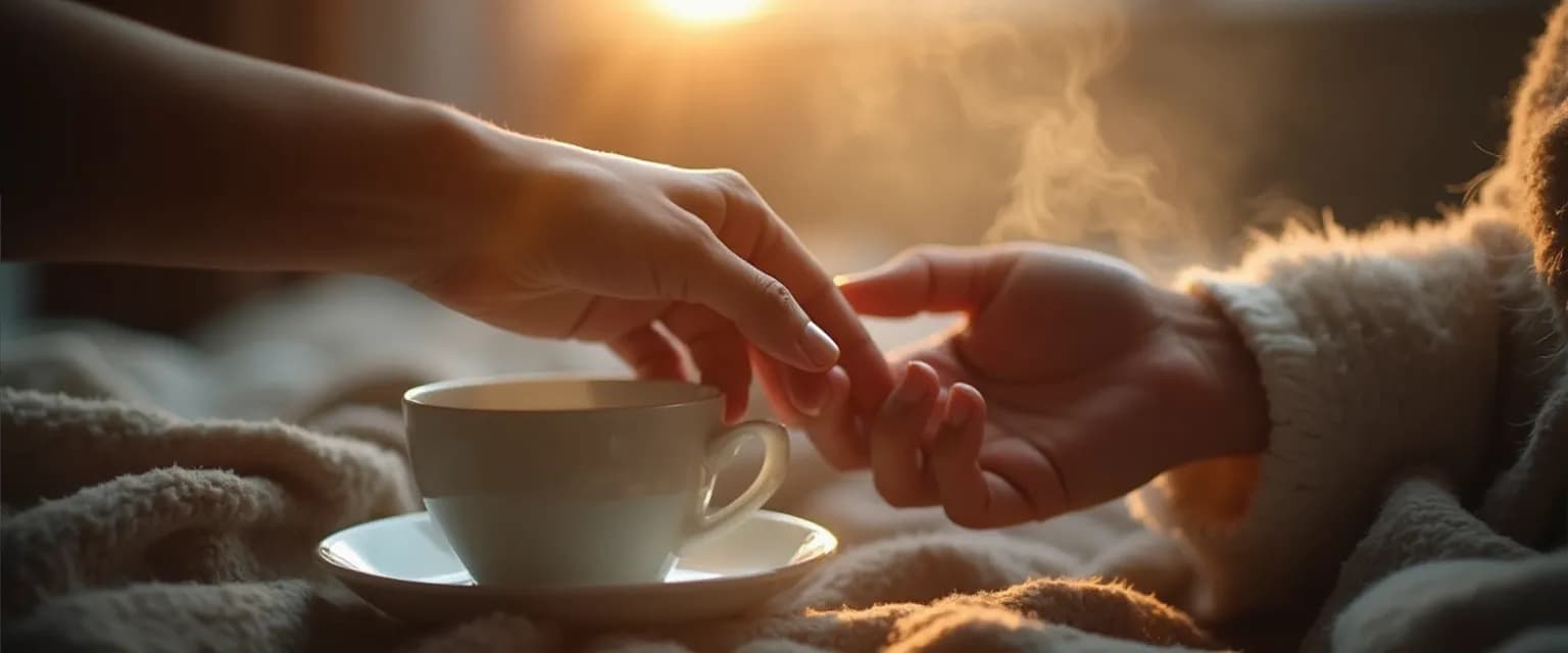 Supportive friend comforting someone who has lost a loved one with meaningful actions