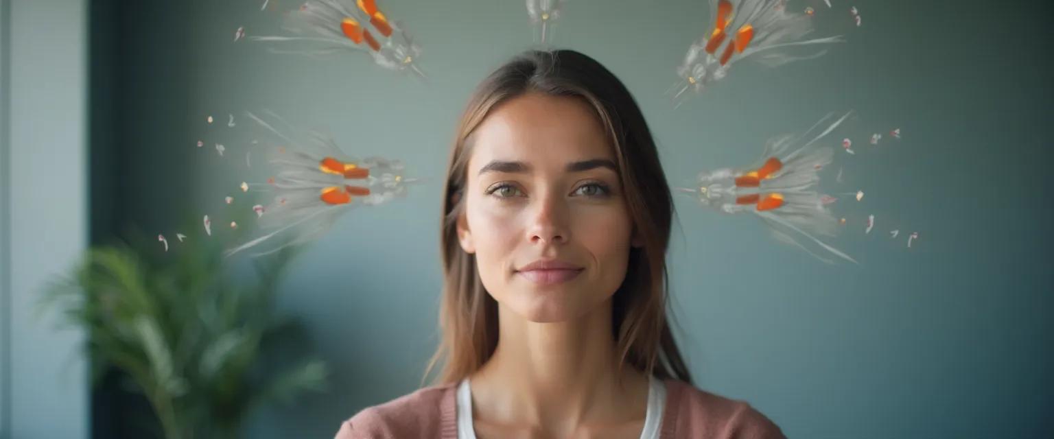 Professional demonstrating emotional resilience in the workplace during a challenging meeting