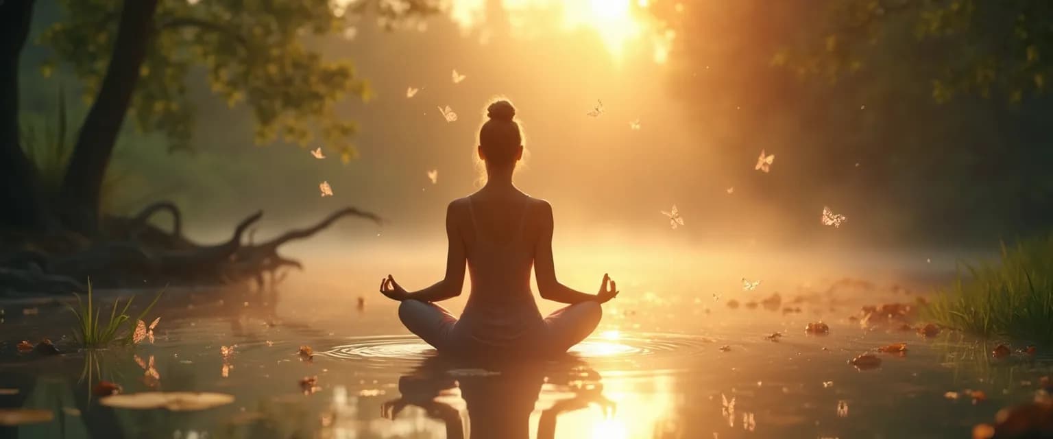 Person practicing self-awareness while maintaining healthy self-esteem through compassionate reflection