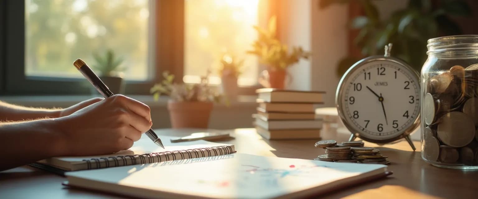 Person practicing daily millionaires mindset habits for wealth building