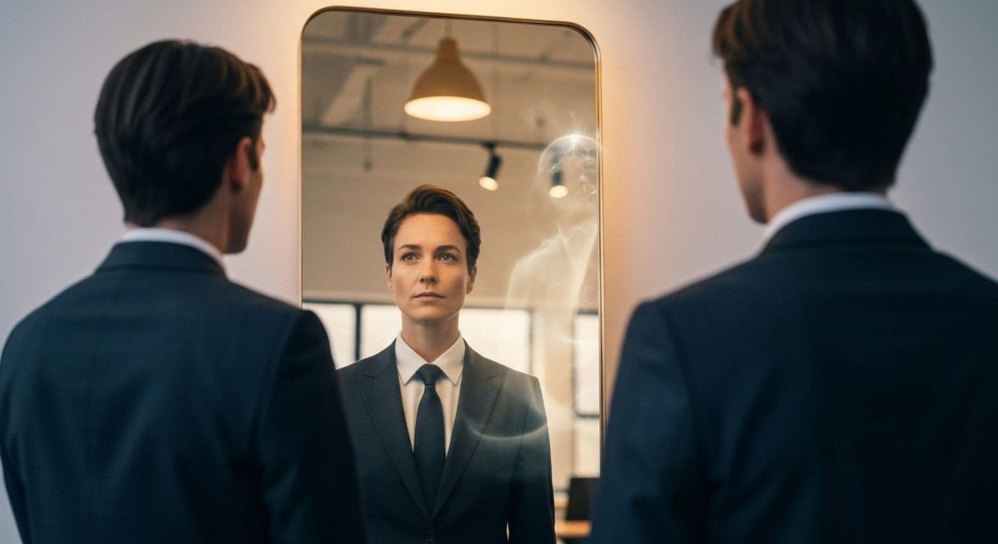 Leader practicing Simon Sinek self-awareness techniques for authentic leadership development