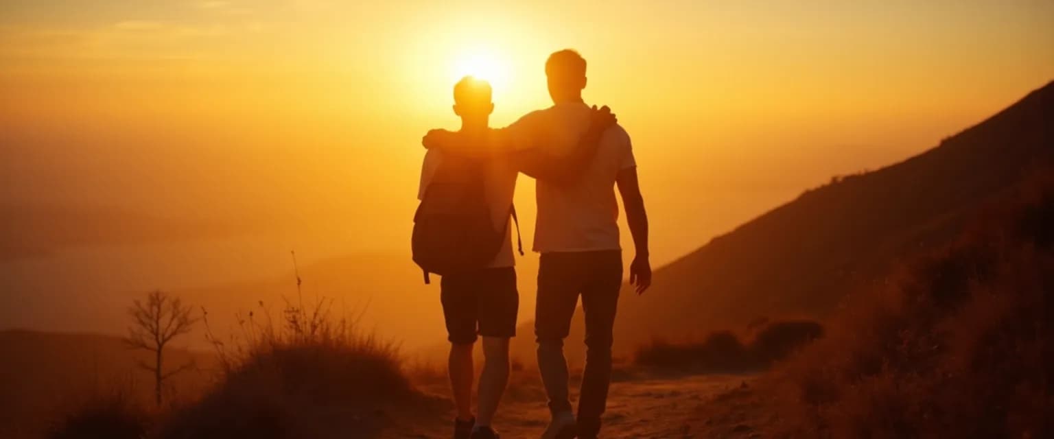 Group of male friends supporting each other with breakup advice for guys