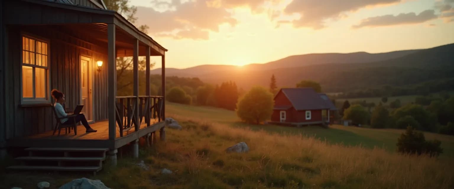 Rural community members connecting through online grief share programs