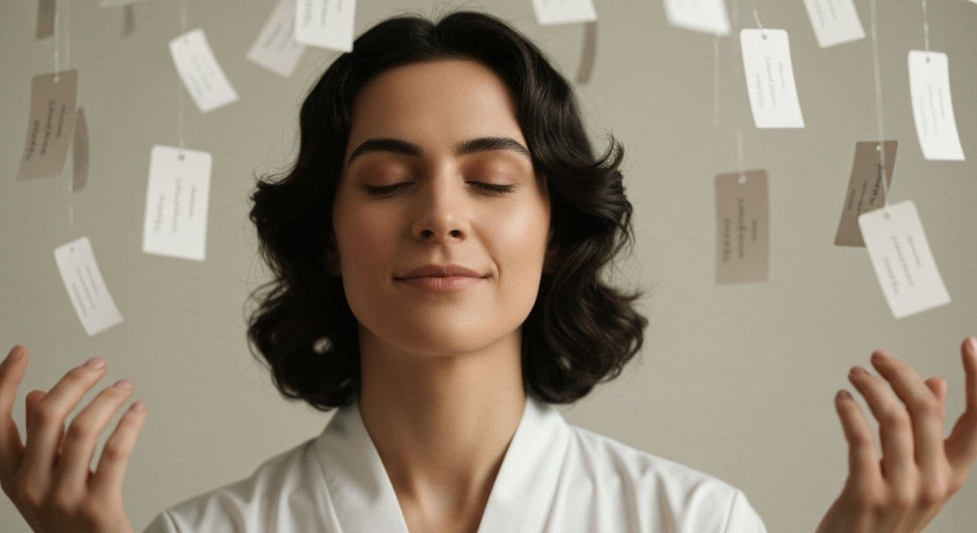 Person practicing emotional self awareness a primer by identifying and naming their feelings using an emotion wheel