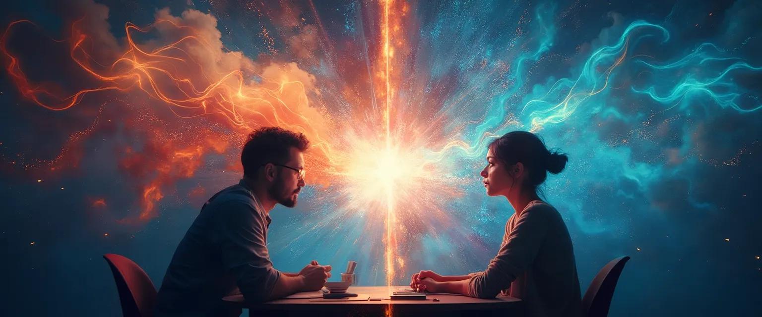 Person practicing mindfulness for ADHD while organizing daily tasks