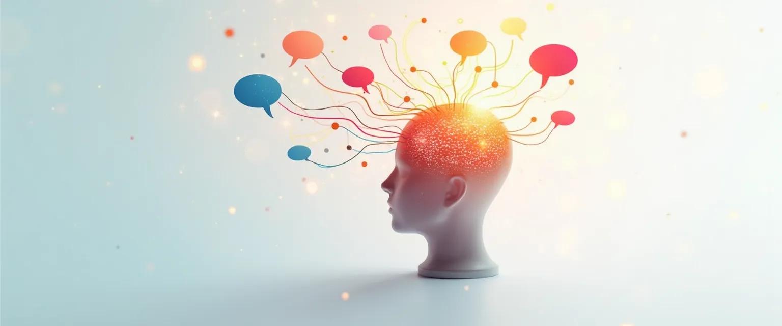 Person performing mind exercises to improve communication skills with visible results