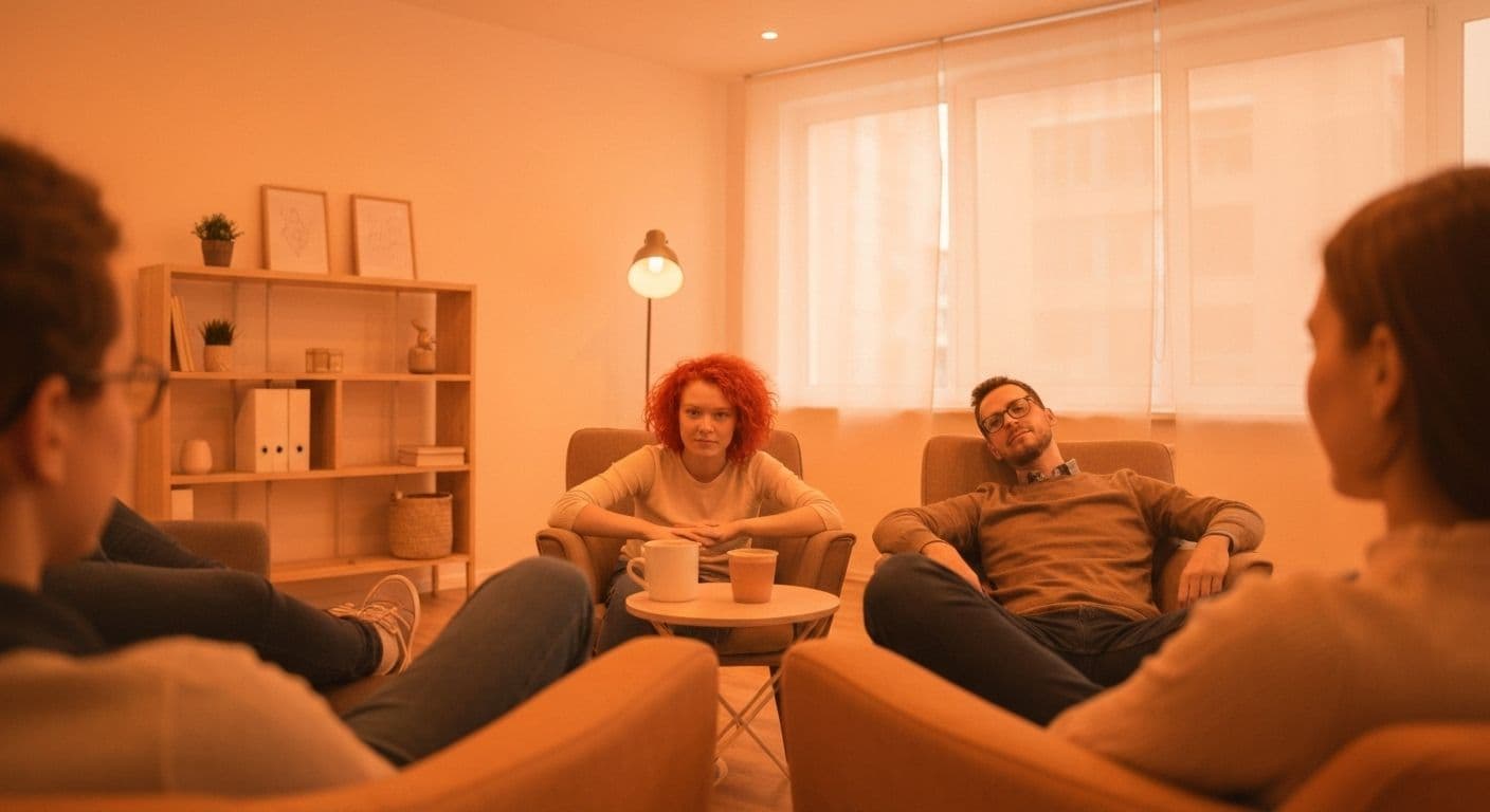 Person using smartphone app for emotional wellness showing the importance of therapy after a relationship ends