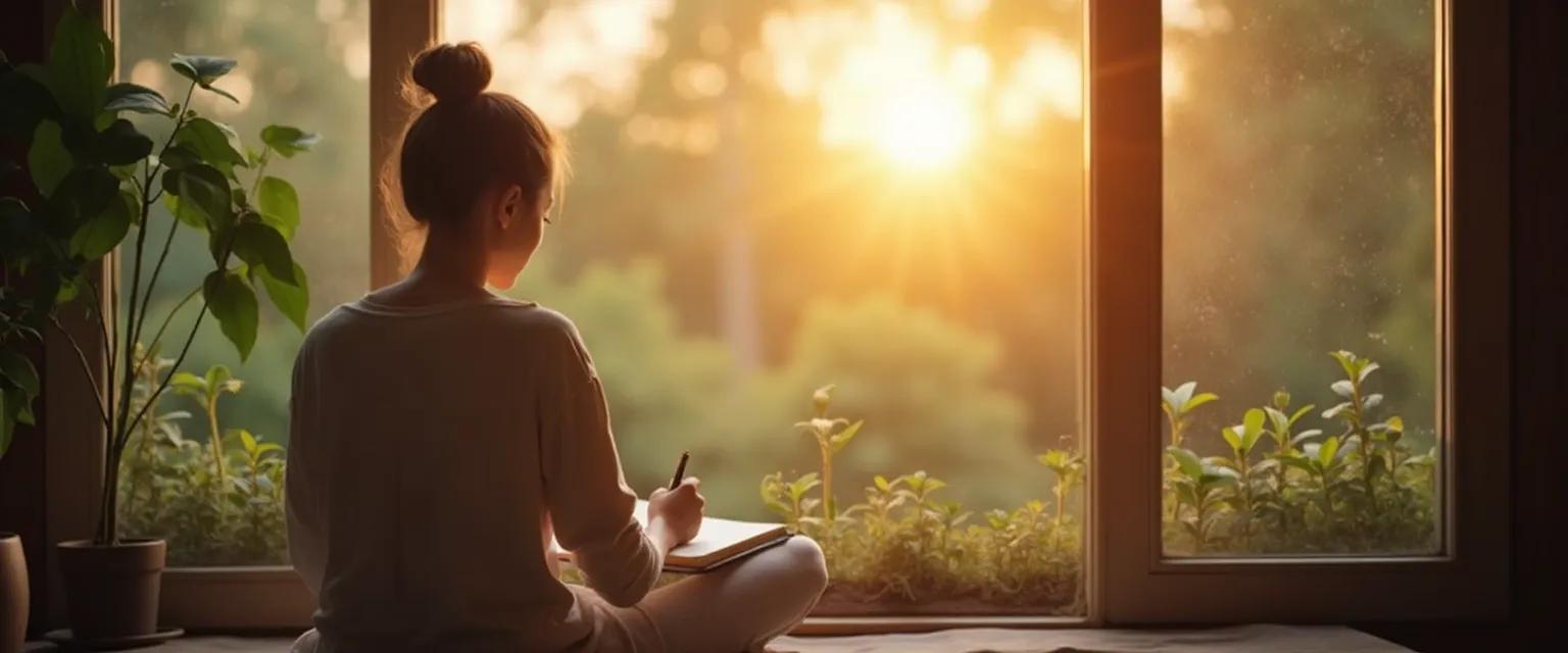 Person embracing self-discovery while moving on after a breakup