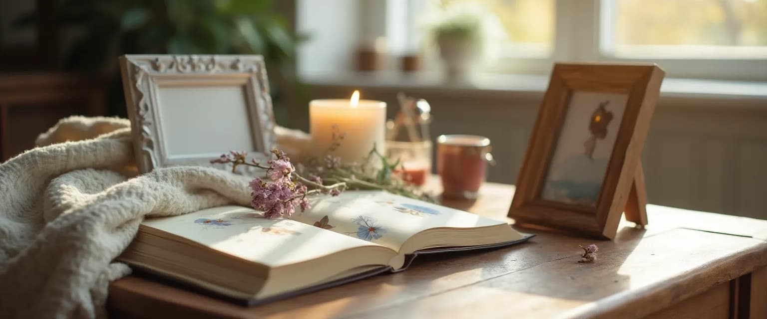 Thoughtful collection of what to send a grieving friend including comfort items and memorial gifts