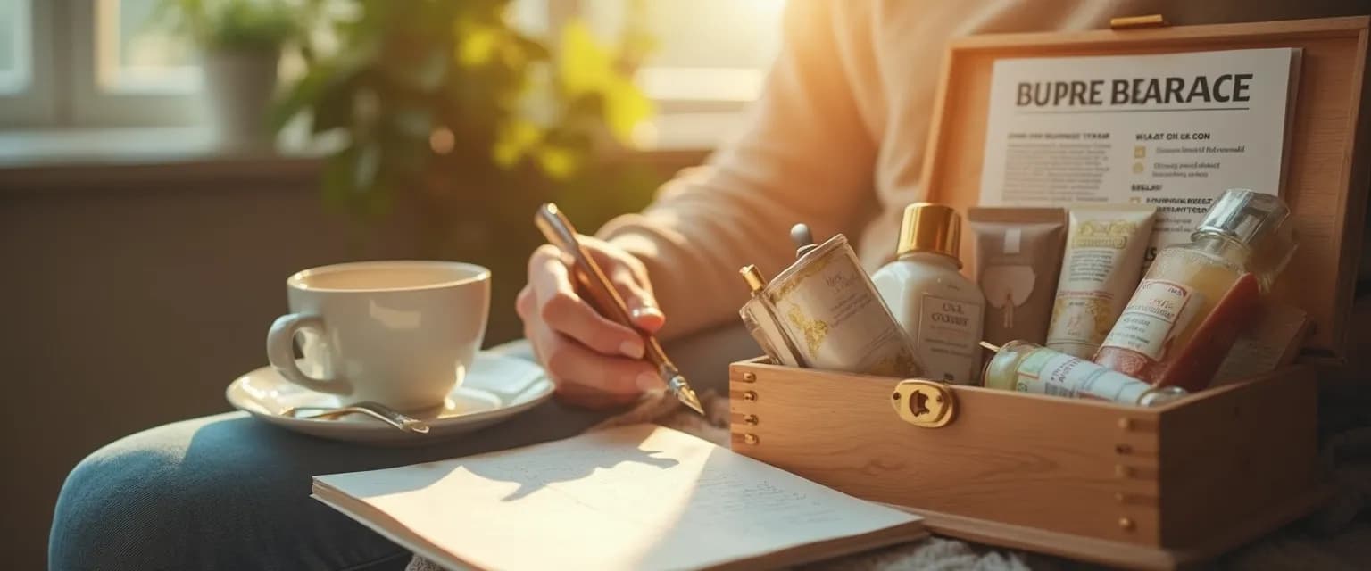 Woman creating emotional first aid kit after experiencing a blindsided breakup