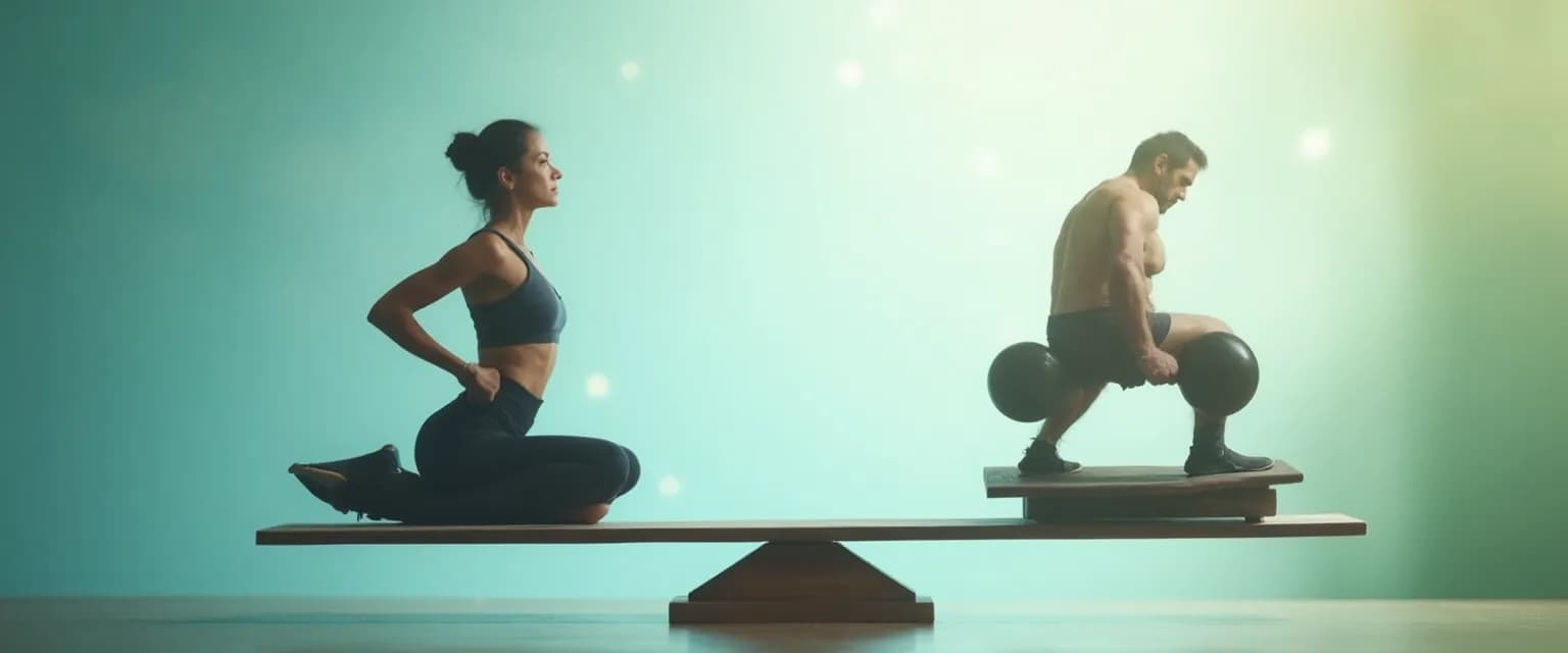 Person practicing mindful movement demonstrating confidence in physical wellness through balanced approach