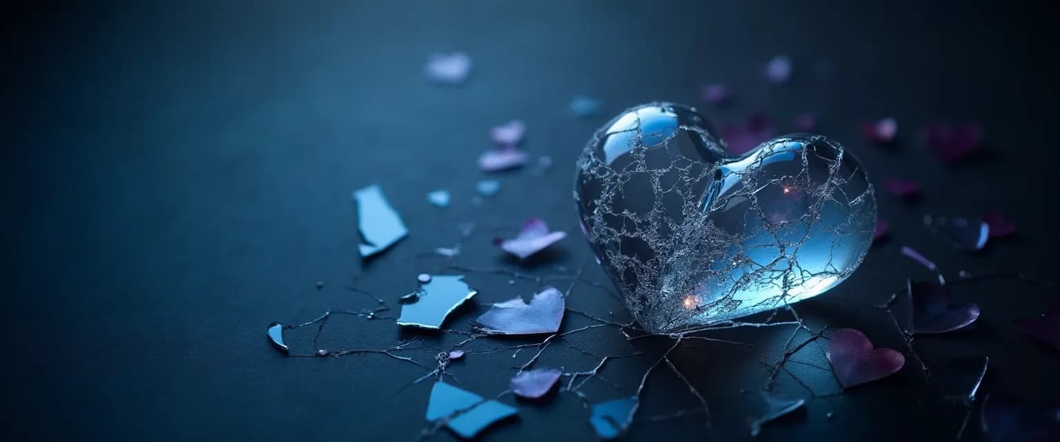 Person experiencing physical symptoms illustrating heartbroken meaning