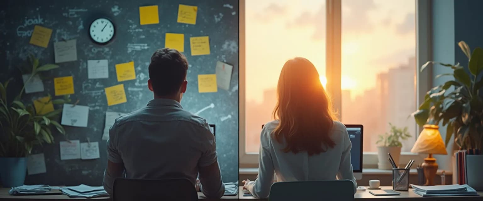 Person acting as their own procrastination coach using a daily habit tracker to break the delay cycle