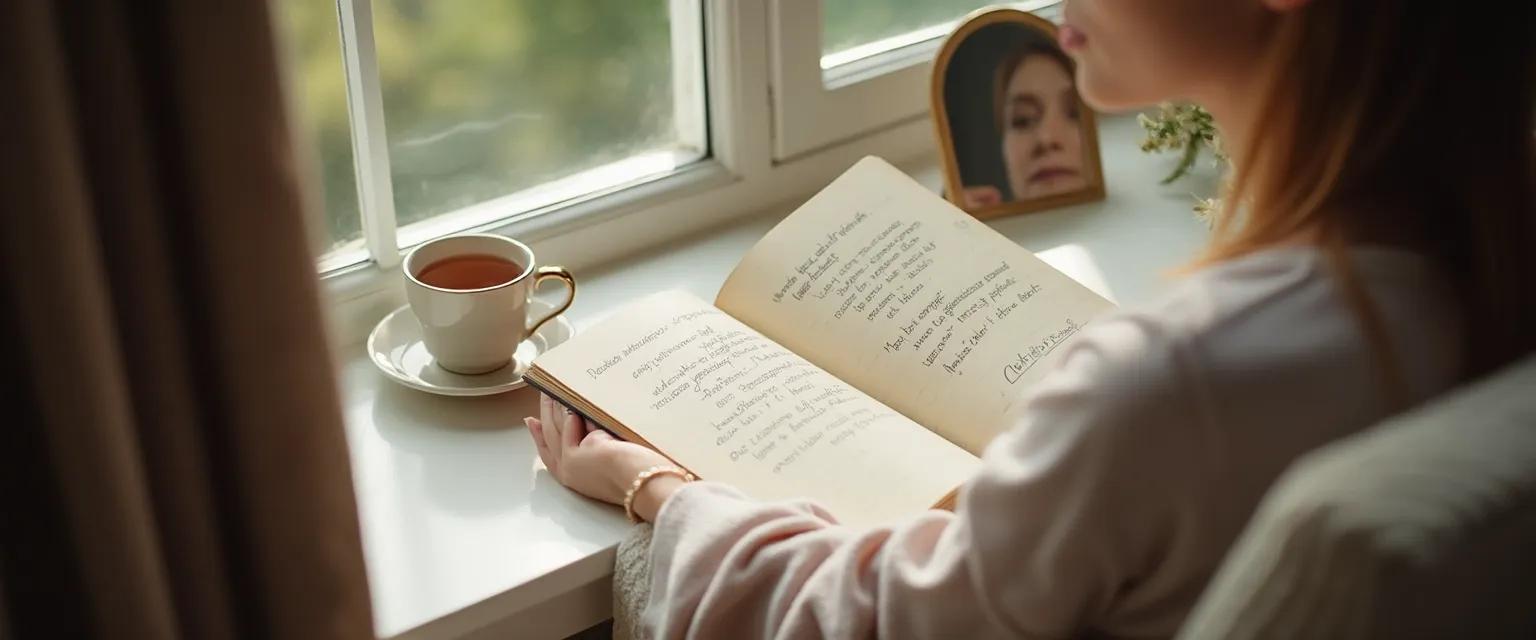 Person reflecting on self-awareness questions to discover who they truly are