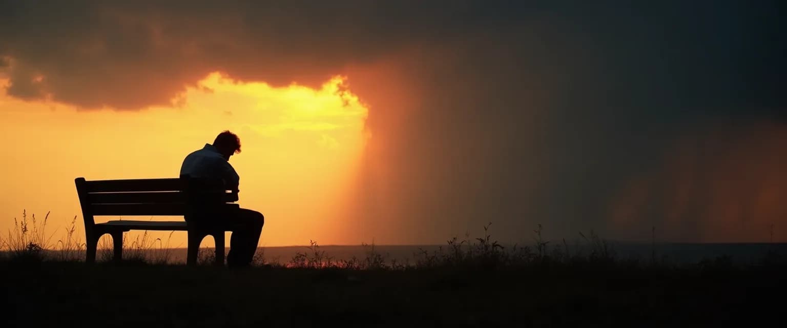 Two men engaged in meaningful grief sharing conversation in a comfortable, natural setting