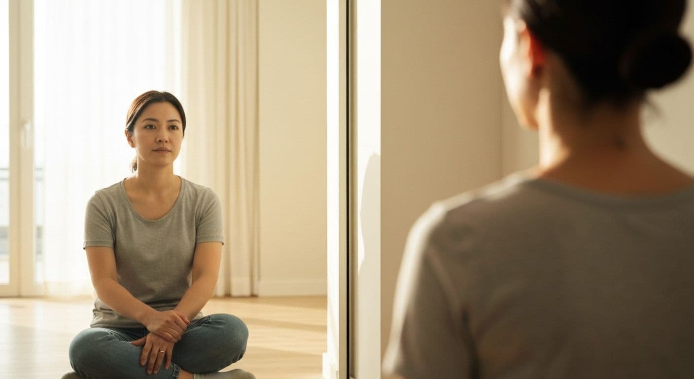 Person practicing quick self-awareness techniques - guide to self awareness in 5 minutes daily