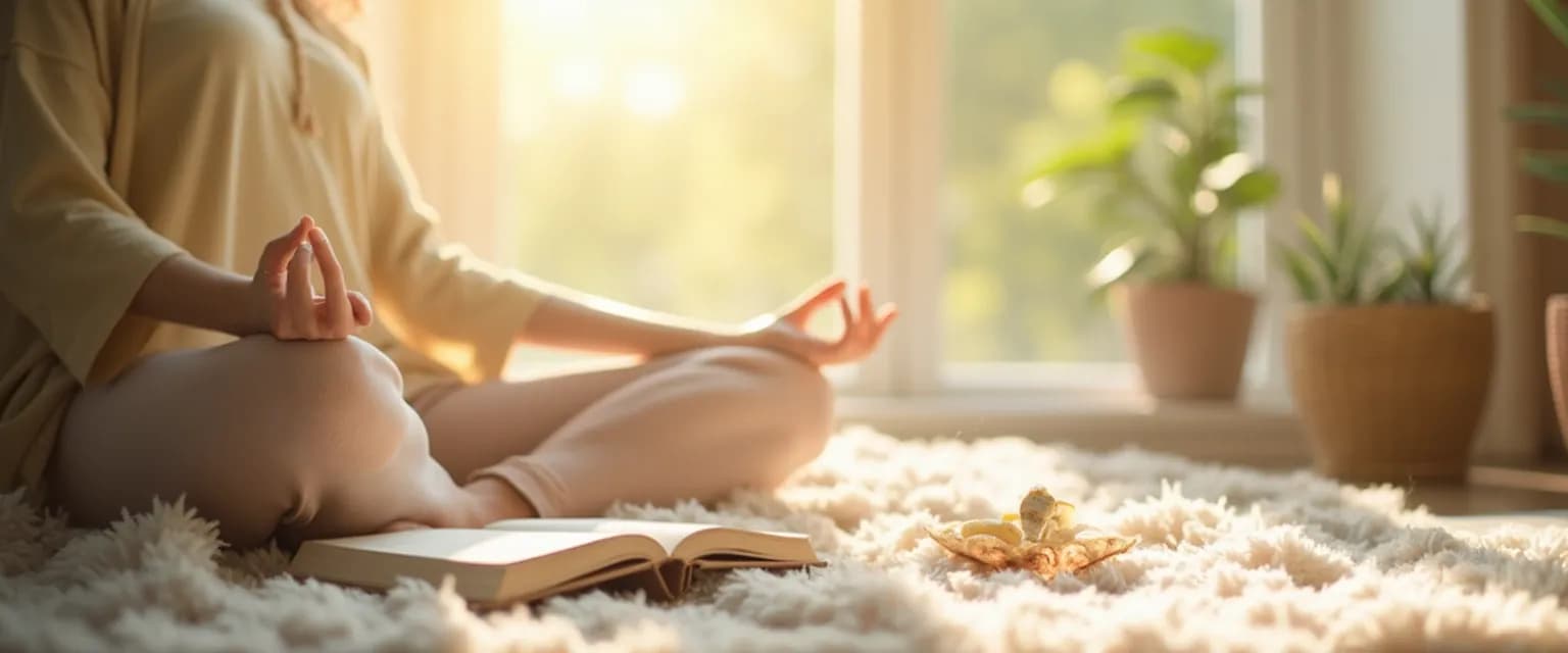 Person practicing the happiness hypothesis exercises for daily mood transformation