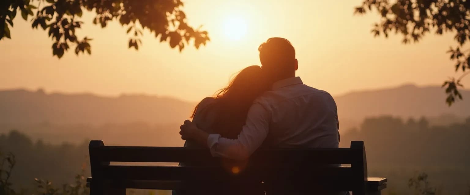 Person offering silent support to someone who is losing a loved one