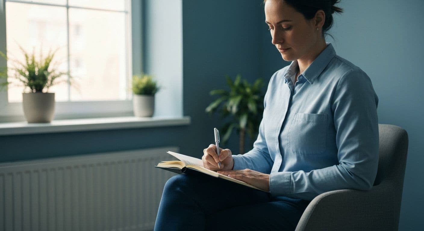 Counselor reflecting on emotional reactions showing examples of self awareness in counselling practice