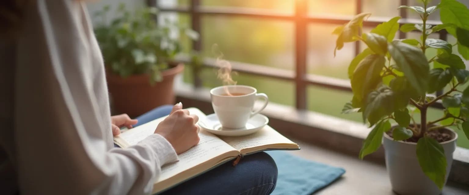 Person practicing daily habits for strong EQ development