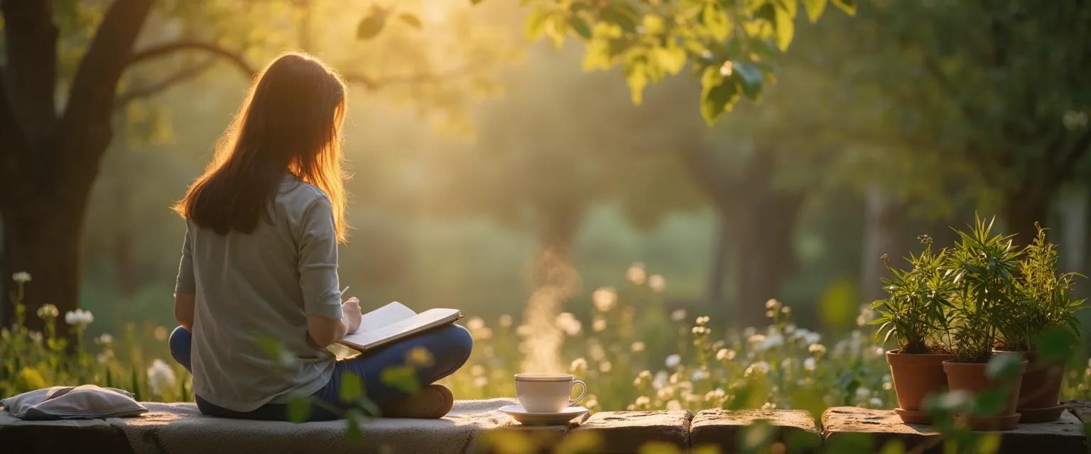 Person practicing self-care techniques after BPD breakup as recommended on Reddit