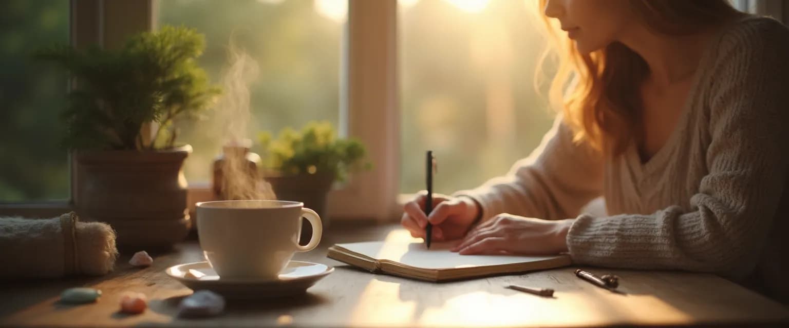 Person practicing daily reflection techniques for improving self-awareness in emotional intelligence