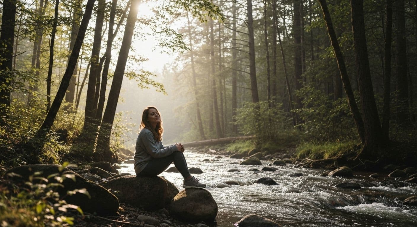 Person practicing self-compassion and learning how to forgive yourself and others after a relationship ends