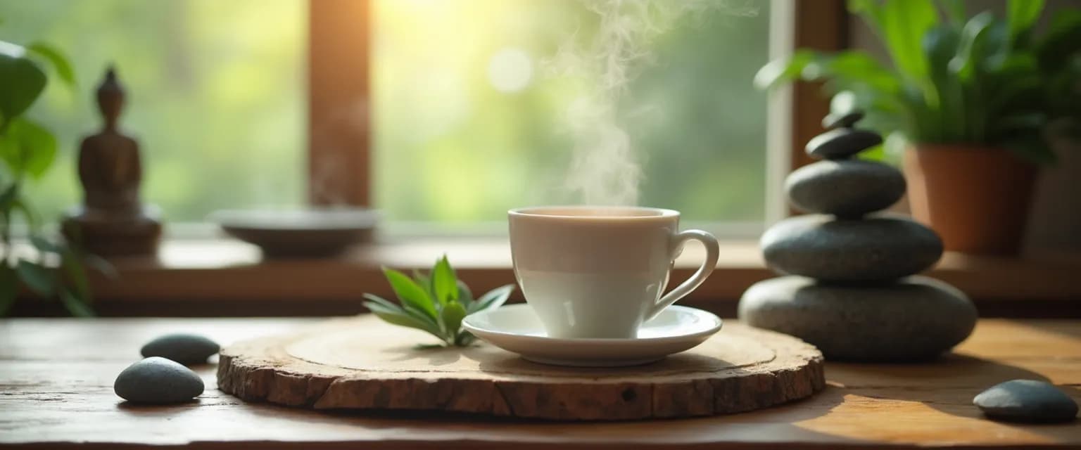 Mindful tea meditation practice inspired by Thich Nhat Hanh's teachings