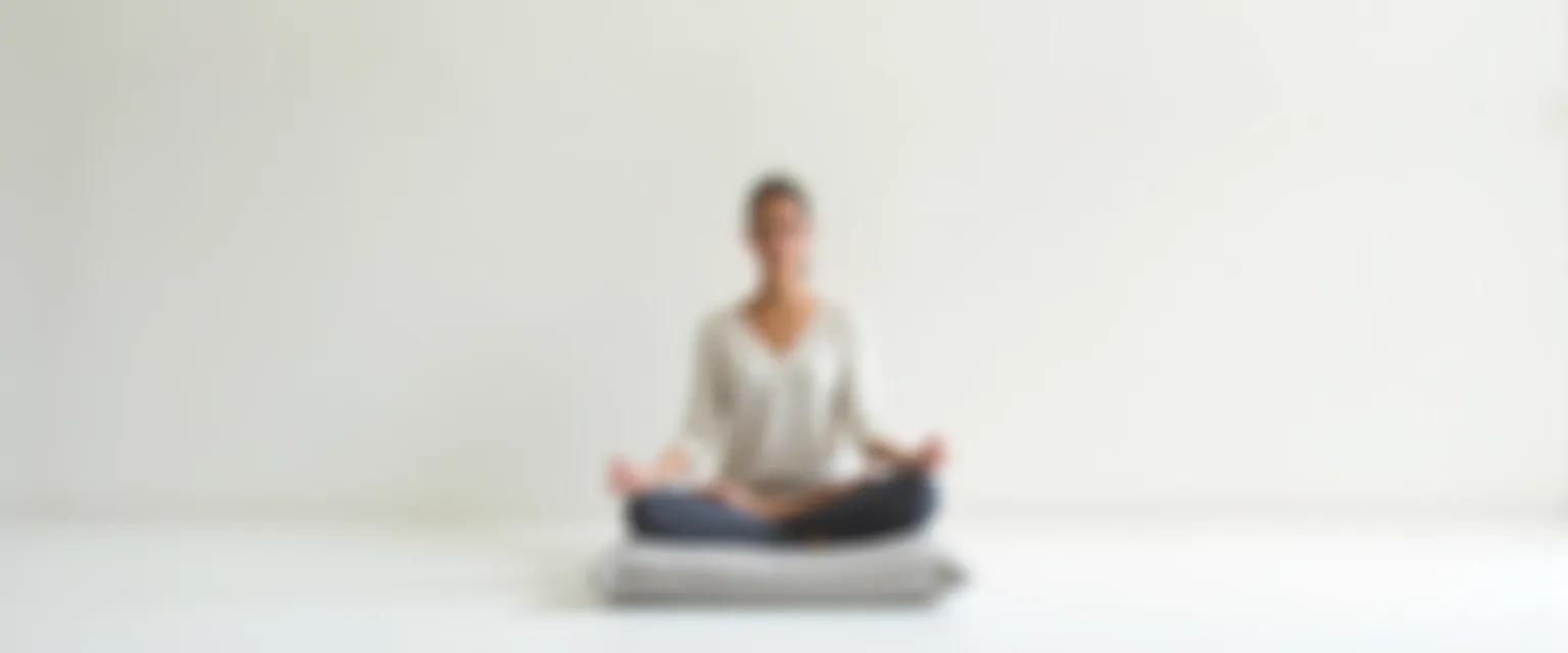 Person practicing Sam Harris' guided meditation technique for busy minds