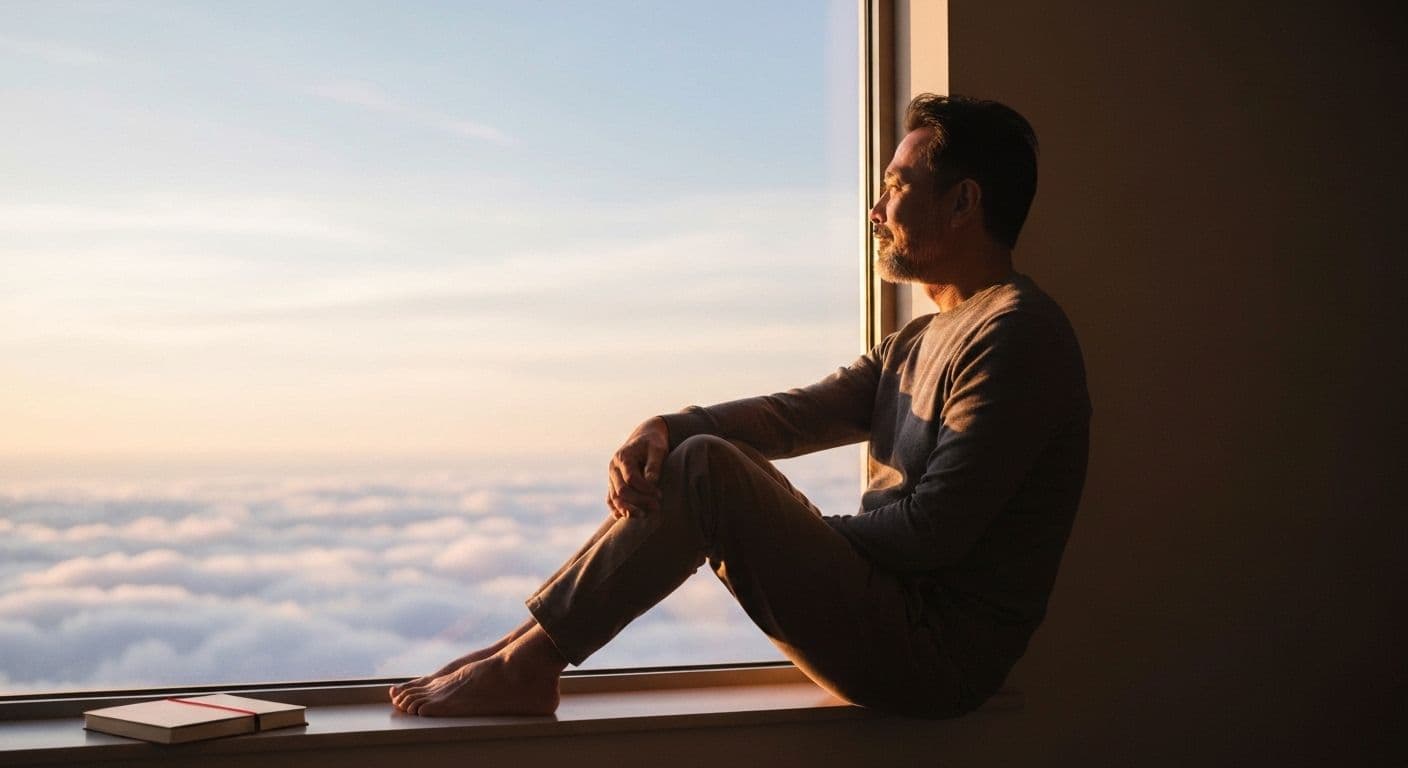 Person practicing self-reflection using tips for getting over a breakup and rebuilding self-worth