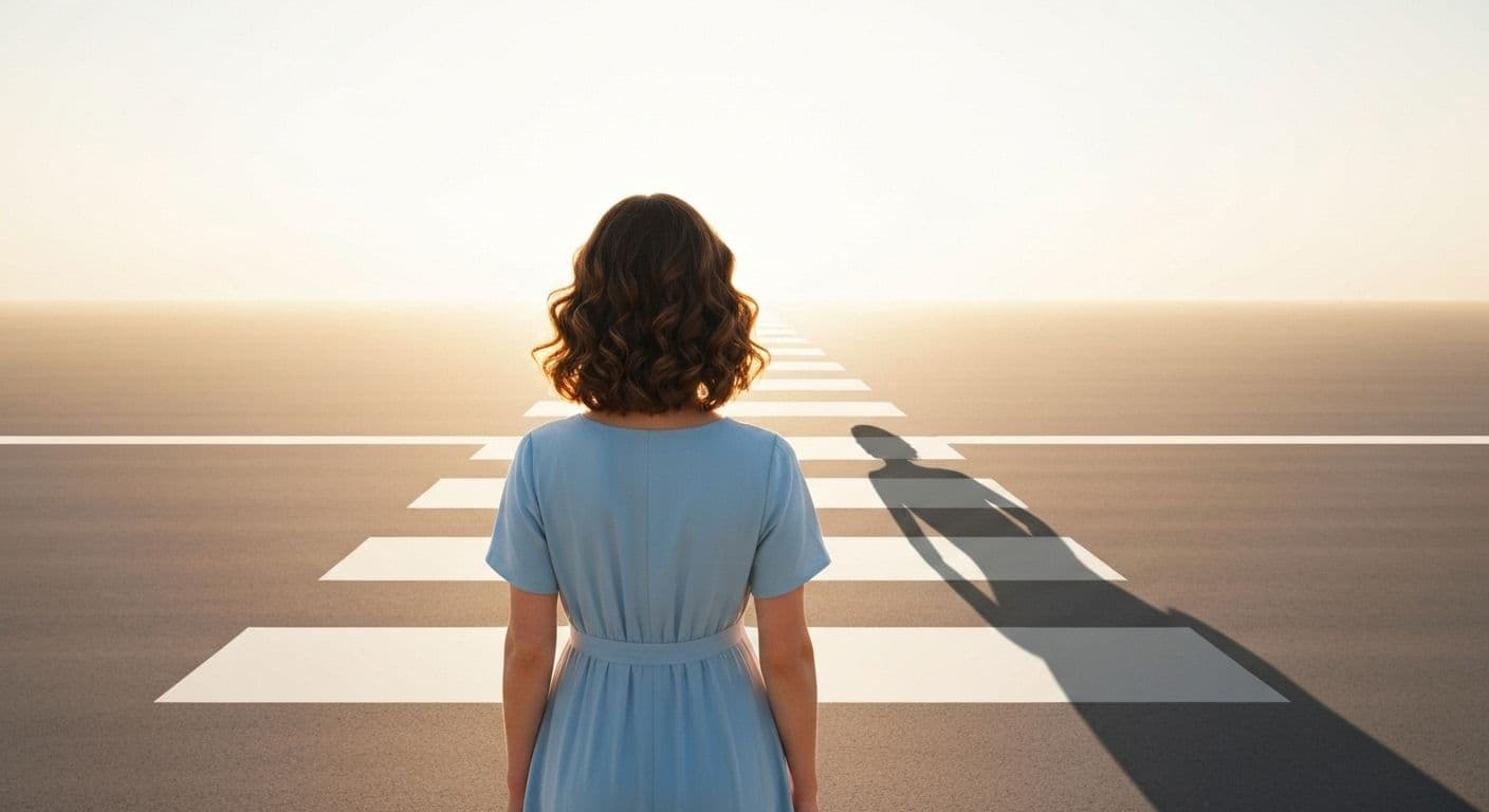 Person looking forward confidently, representing moving on after heartbreak with emotional independence