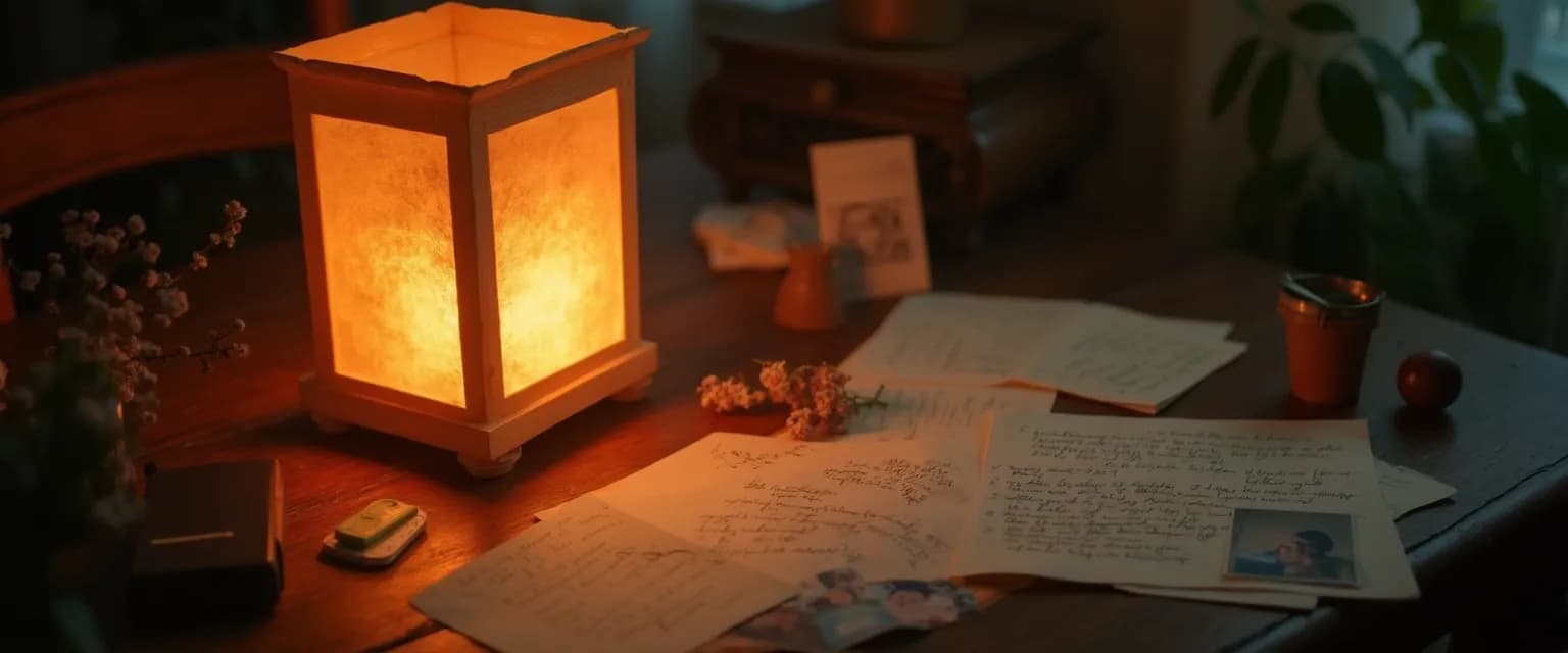 Memory lantern kit as a thoughtful gift for what to send to someone who lost a loved one