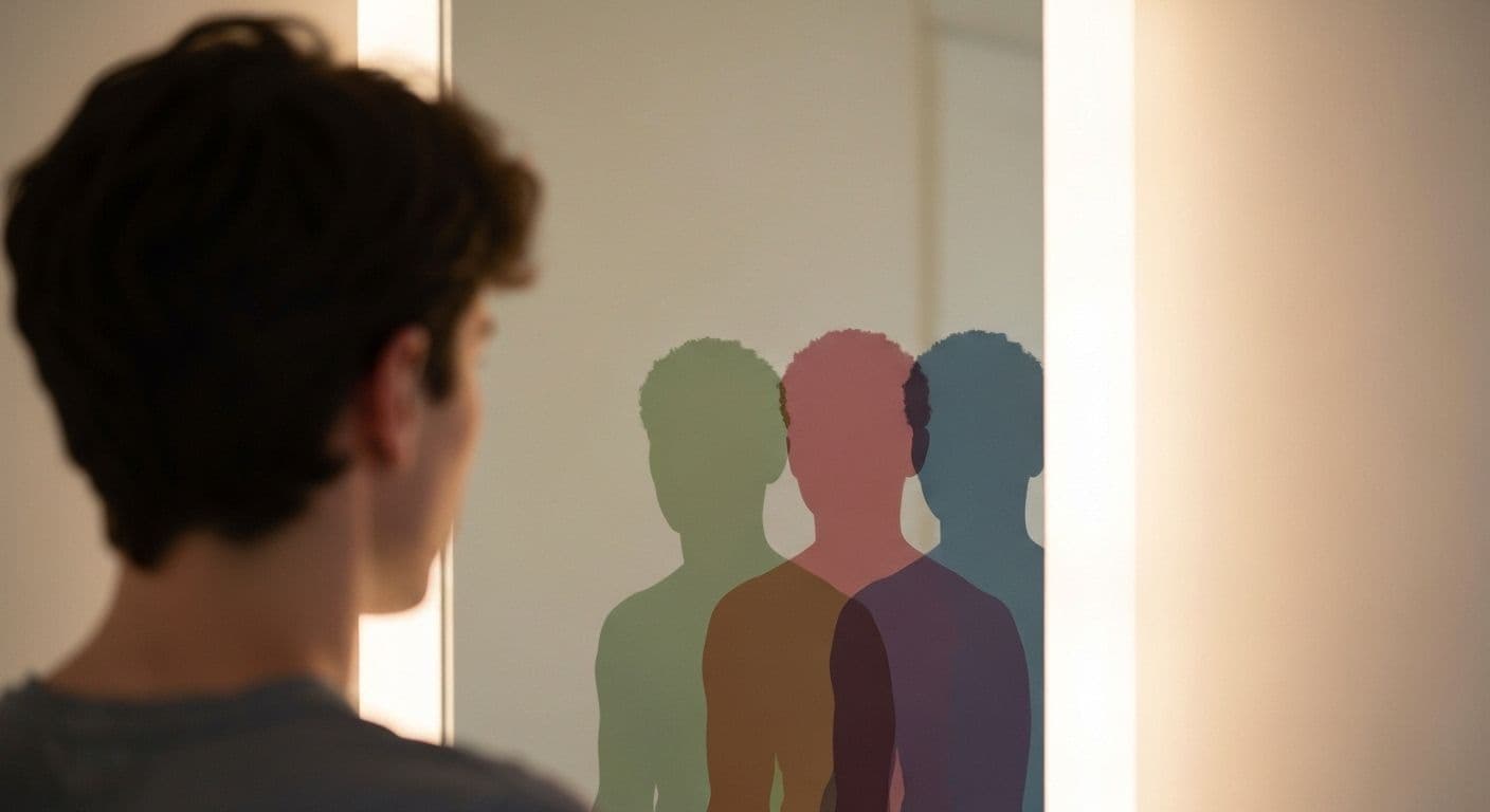 Visual guide showing the four self awareness types and their key characteristics for quick identification