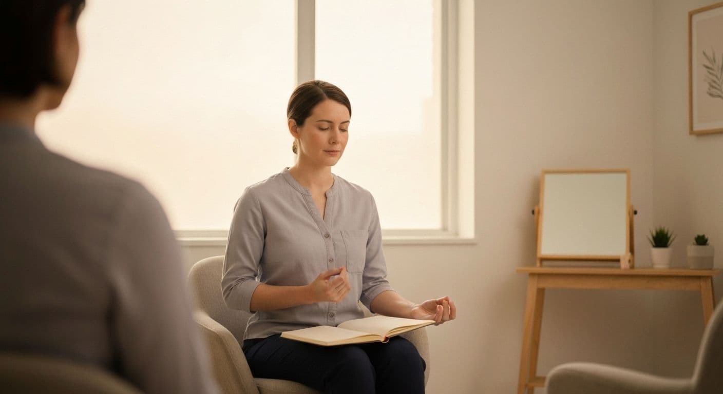 Helping professional practicing daily self-awareness techniques to use self awareness to inform helping work with clients