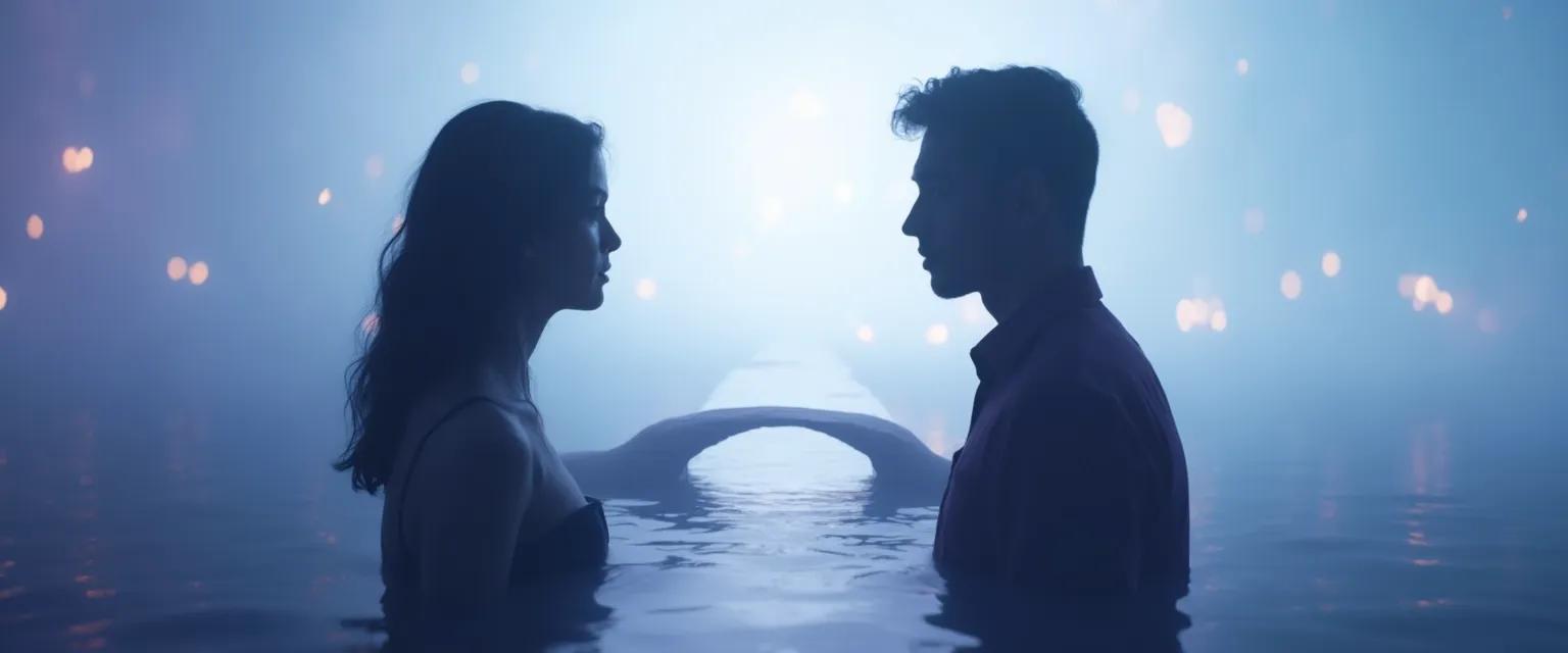 Couple reconciling after a cooling-off period, representing types of breakups that get back together