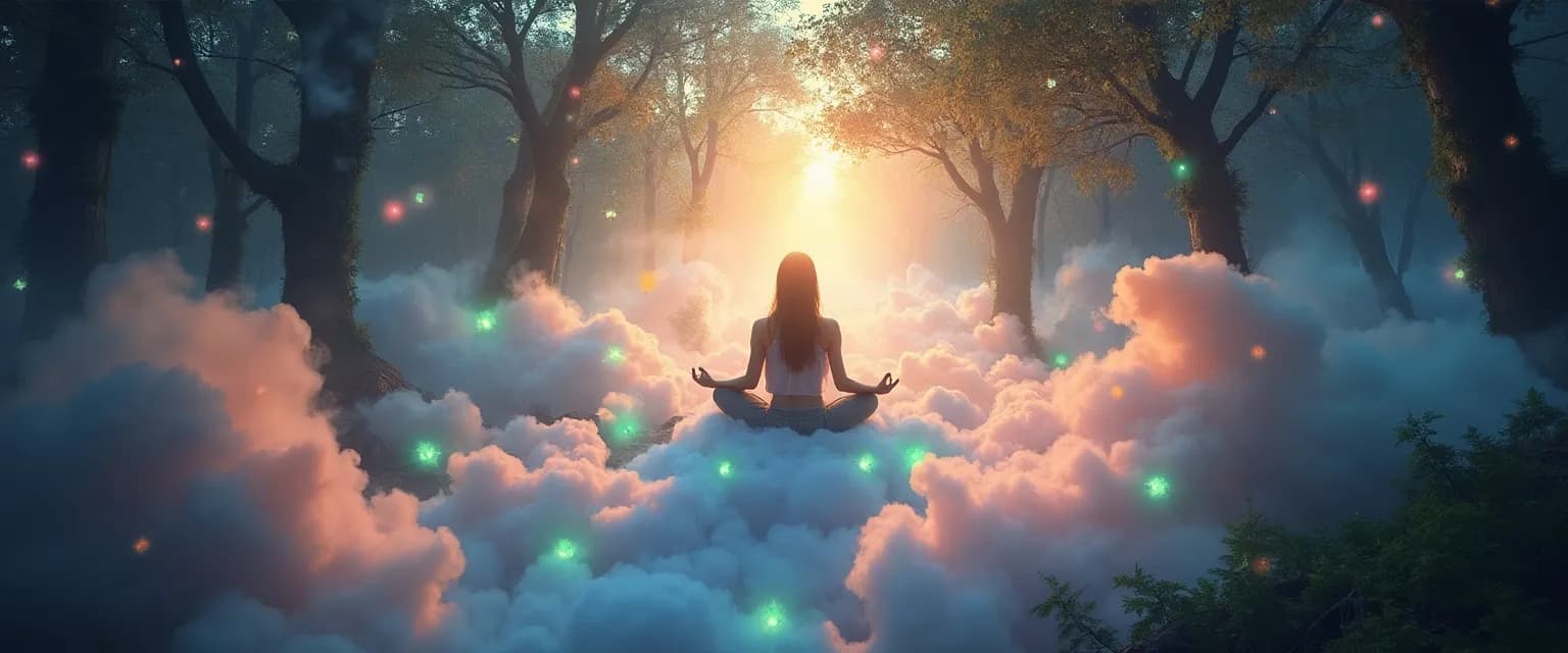 Person experiencing relief through best guided meditation for anxiety and depression