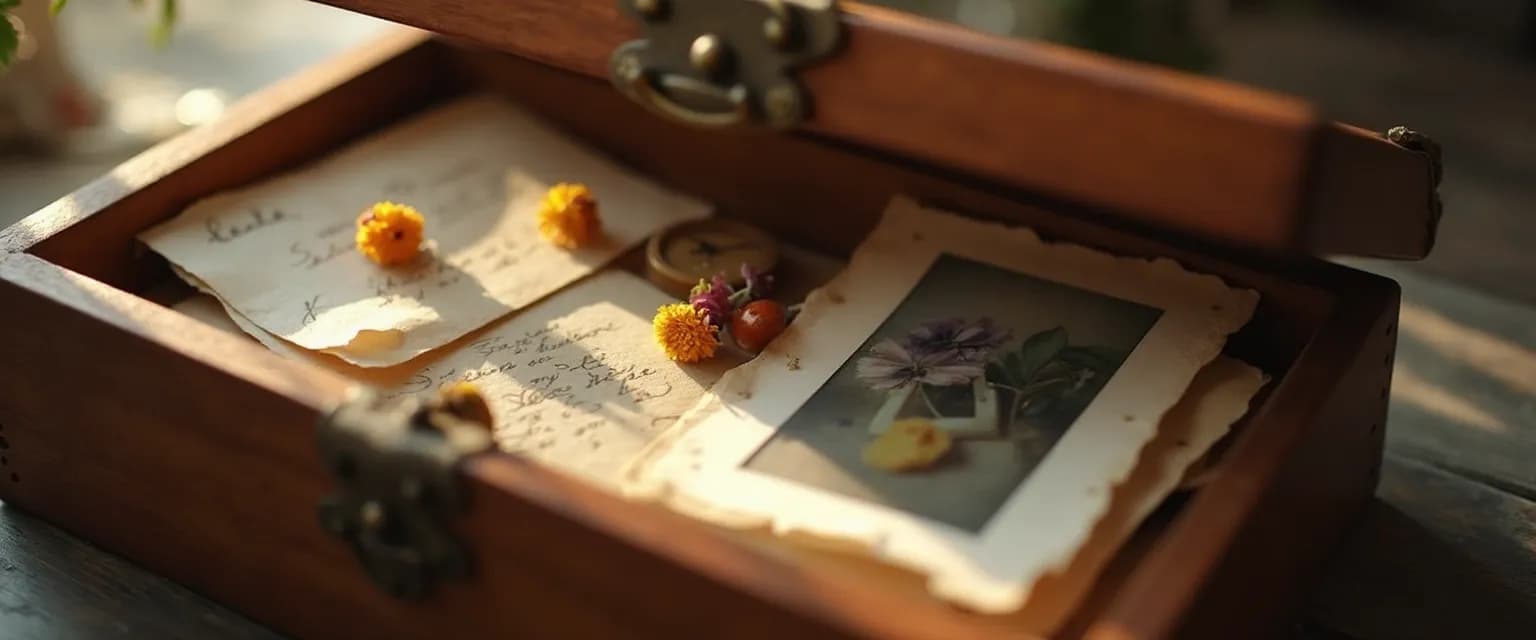 Personalized memory box with grief prompts for processing loss and healing