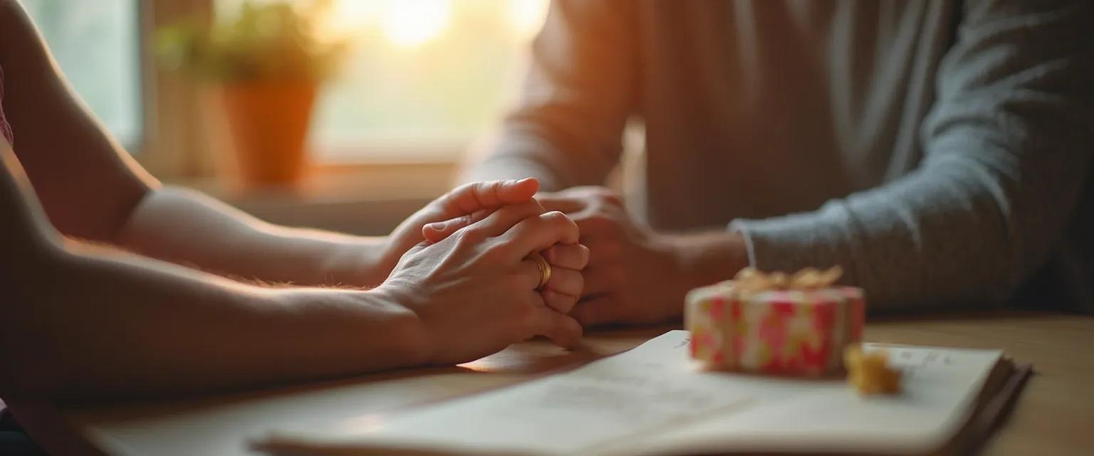 Couple demonstrating emotional intelligence for relationships through non-verbal communication