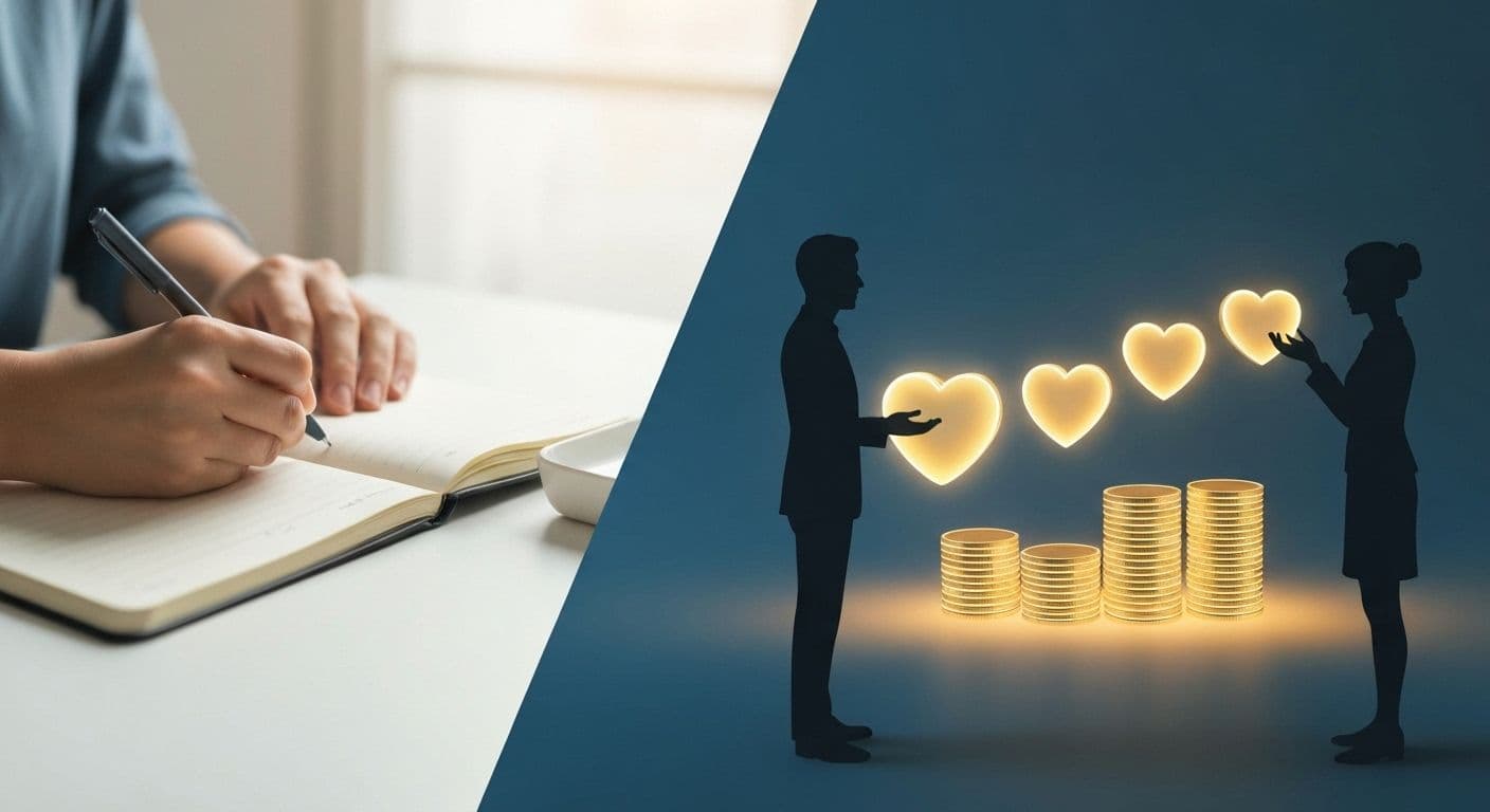 Stephen Covey self awareness diagram showing emotional bank account deposits and withdrawals for building emotional intelligence