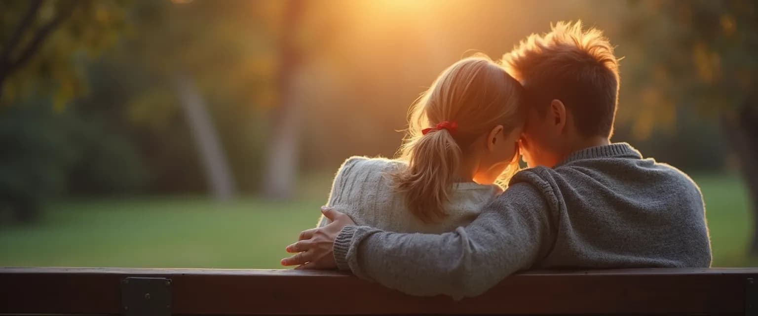 Person comforting a friend who lost someone with supportive conversation