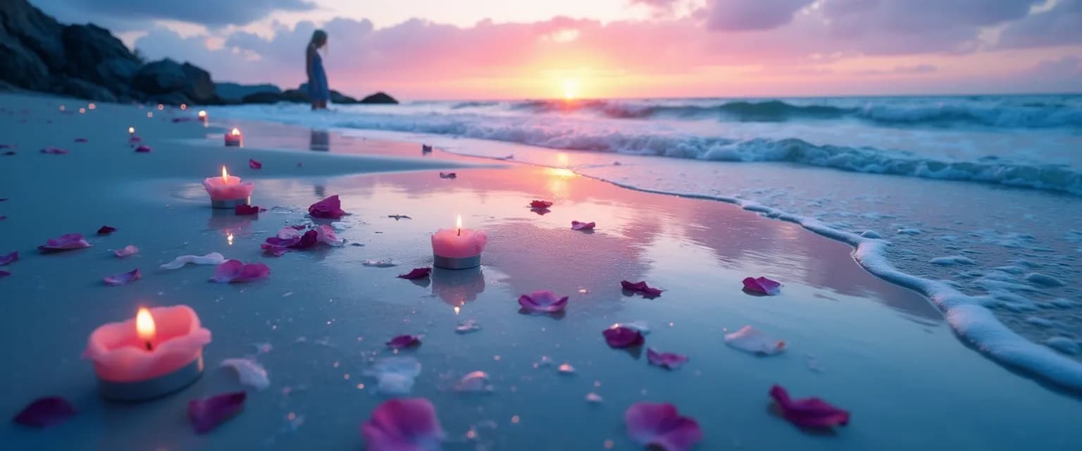 Pisces zodiac symbol surrounded by healing water elements for emotional recovery after a breakup