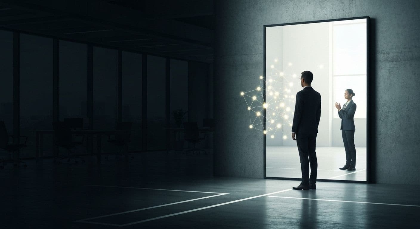 Professional reflecting on emotions and patterns, illustrating what self awareness refers to in career development