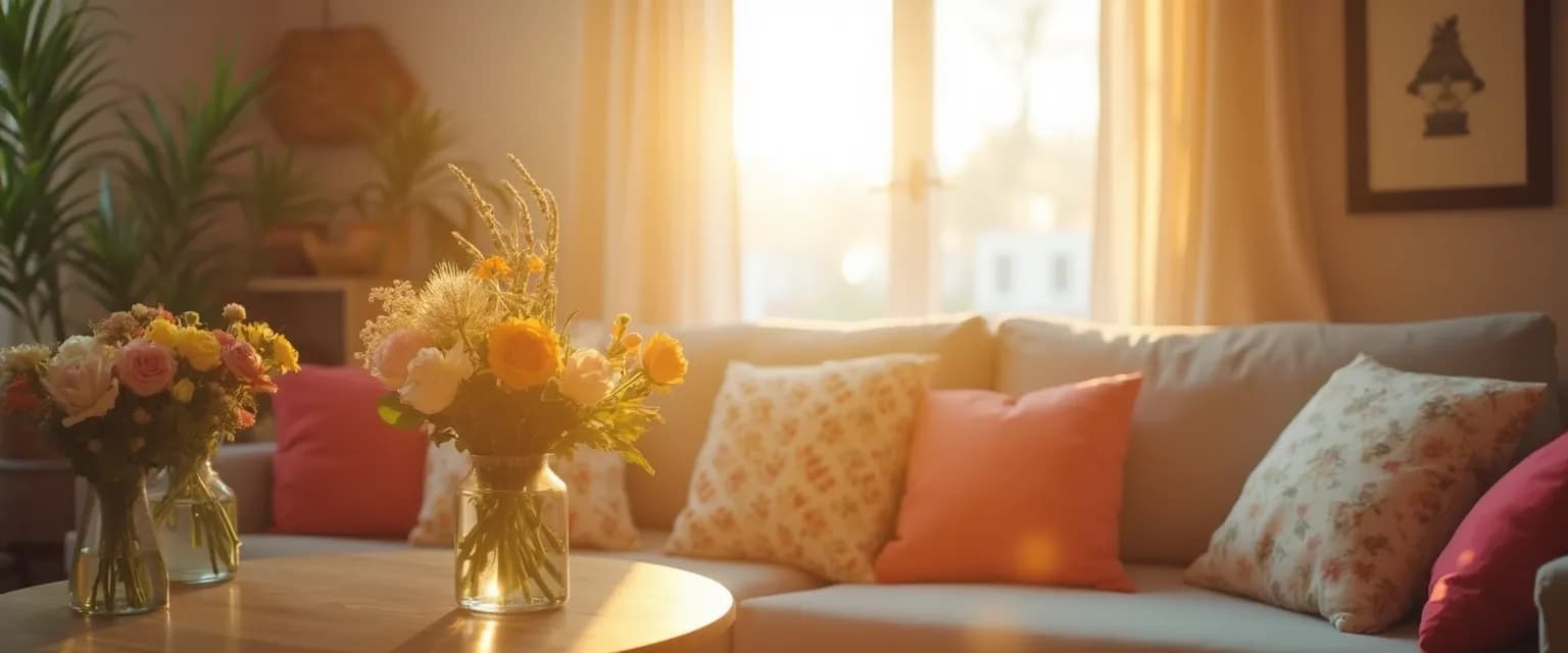 Refreshed living room design for healing when in a heartbreak