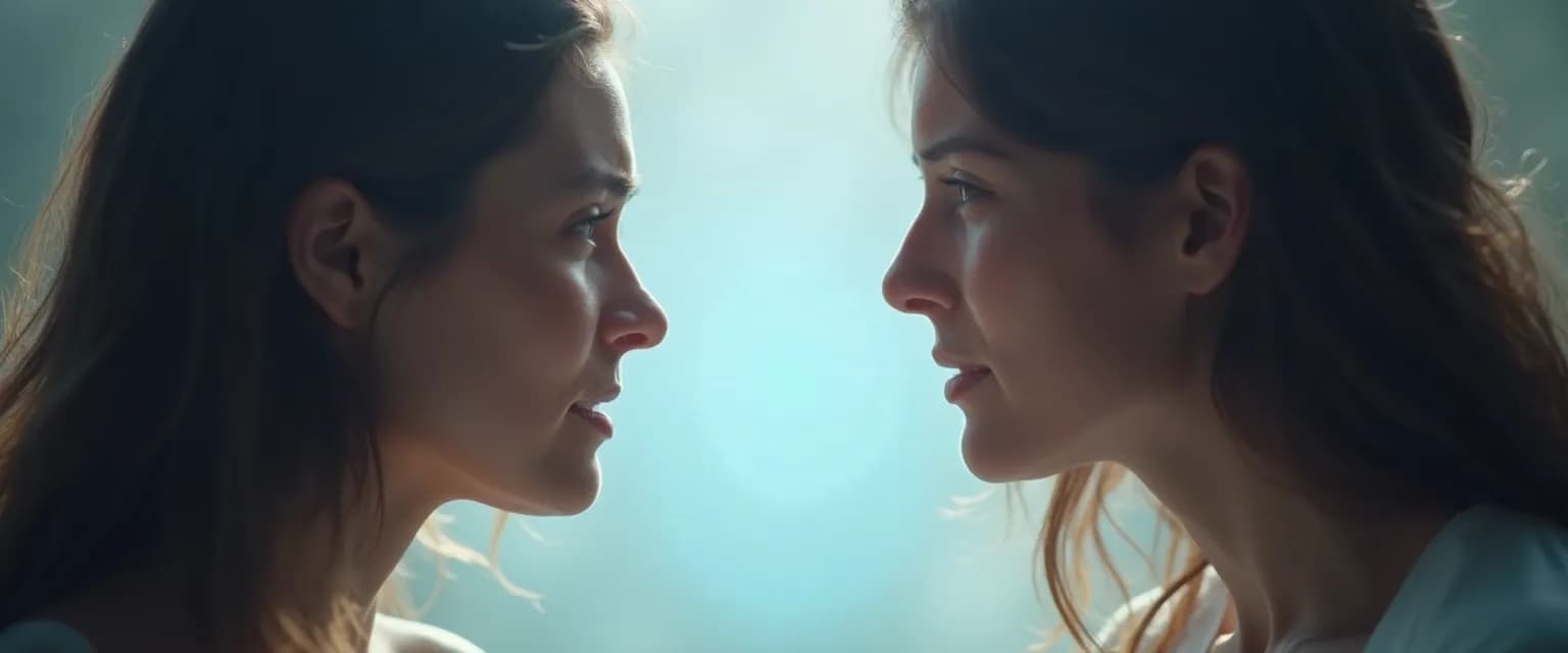 Person practicing mindful listening techniques during a heated conversation