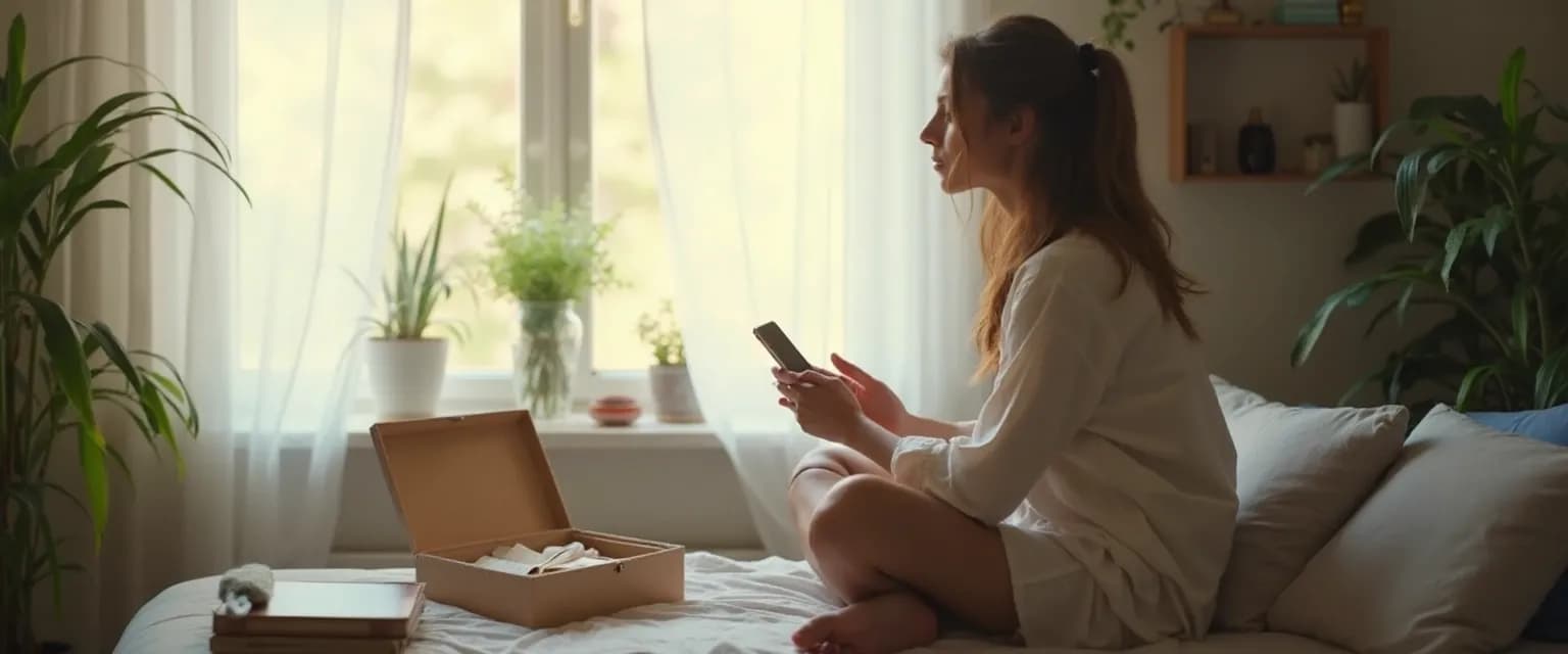 Person practicing healthy ways to get over a breakup through digital detox techniques
