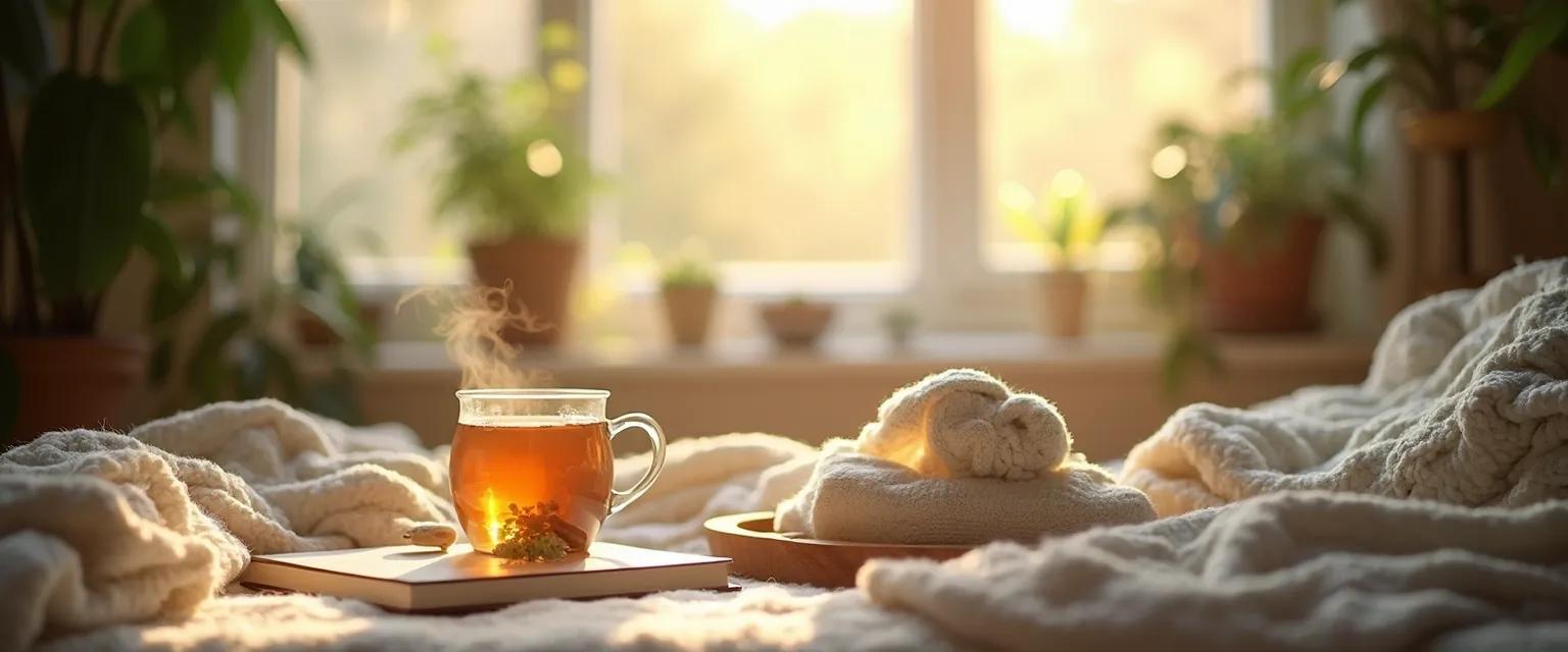 Woman practicing self-therapy after a breakup through a personal healing ritual at home