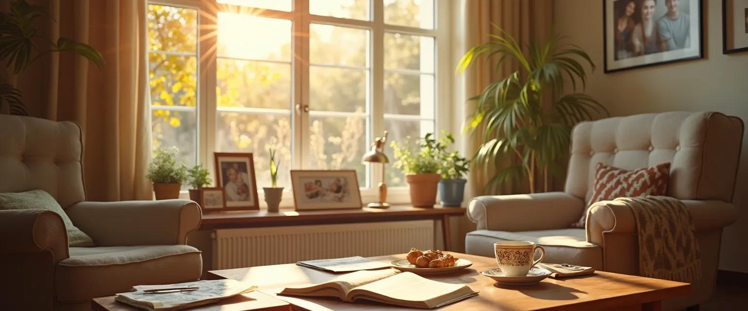 Woman overcoming anxiety in empty nest syndrome through self-discovery and new routines