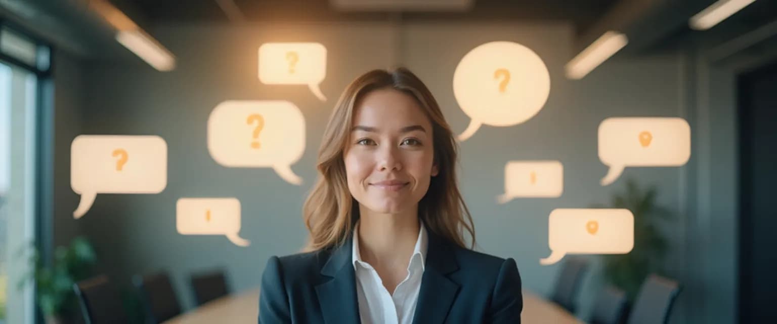 Professional maintaining emotional resilience in the workplace while receiving feedback