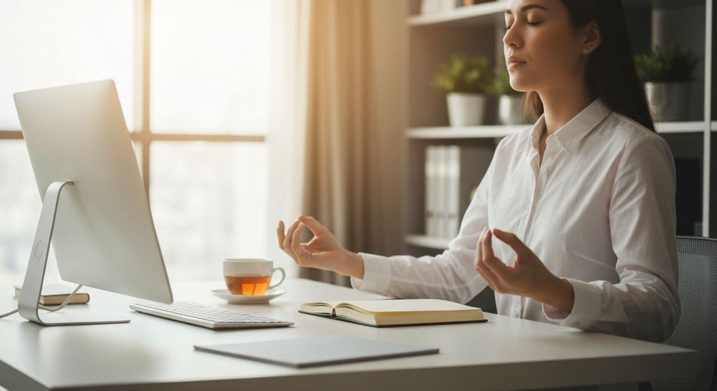 Professional practicing self awareness imperative examples during workday to prevent burnout