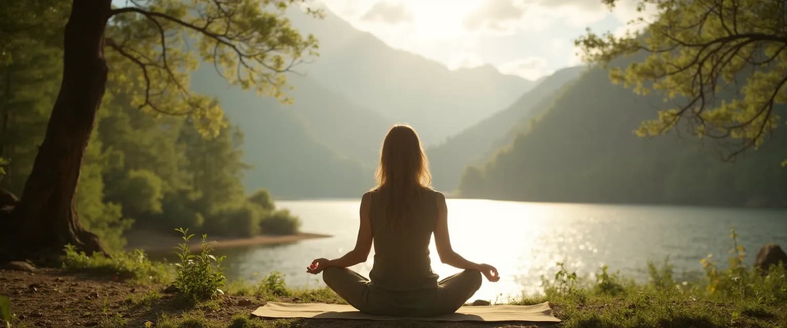 Woman practicing breathwork as a natural alternative to Tylenol for heartbreak